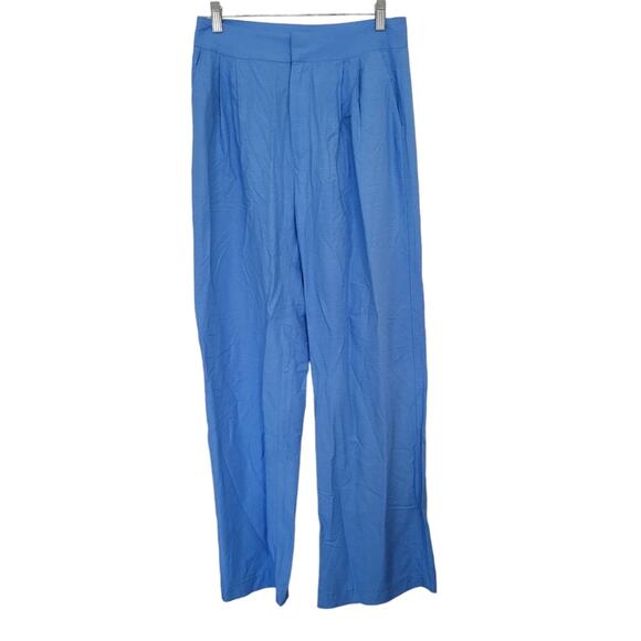Steve Madden Trouser Pants Size Small S Wide Leg Blue Classic Elegant Office - Picture 2 of 13